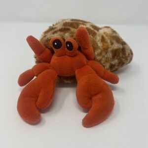 Wild Republic Hermit Crab w/ Shell Plush 6" Animal EUC